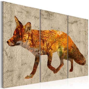 Canvas Print - Fox in the Wood