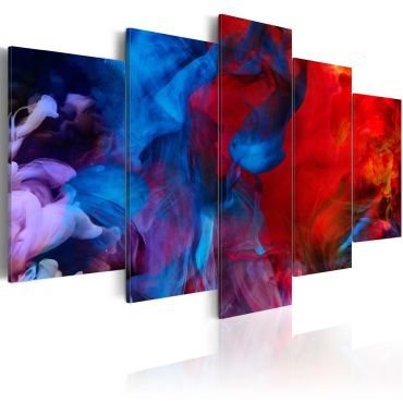 Canvas Print - Dance of Colourful Flames