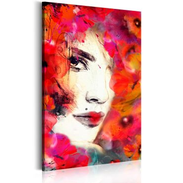 Canvas Print - Woman in Poppies
