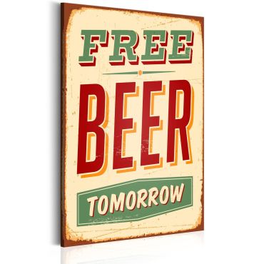 Canvas Print - Free Beer Tomorrow