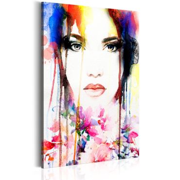 Canvas Print - Colourful Lady