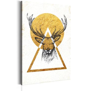 Canvas Print - My Home: Golden Deer