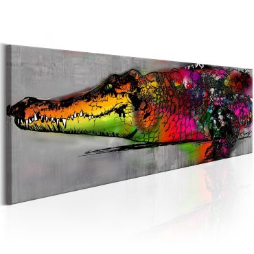 Canvas Print - Colourful Alligator