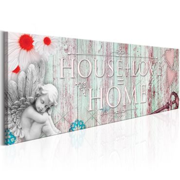 Canvas Print - Home: House + Love