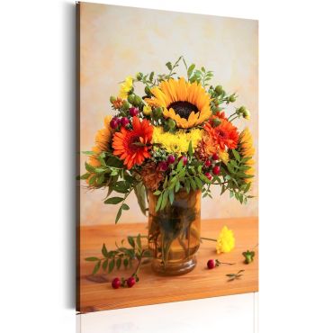 Canvas Print - Autumnal Flowers
