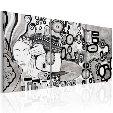 Handmade painting - Silver Kiss