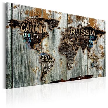 Canvas Print - Wooden Border