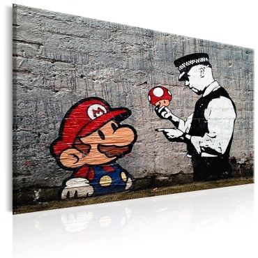 Πίνακας - Mario and Cop by Banksy