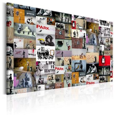 Canvas Print - Art of Collage: Banksy