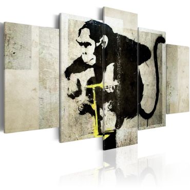 Canvas Print - Monkey TNT Detonator (Banksy) 