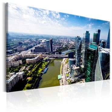 Canvas Print - Aerial view of Moscow