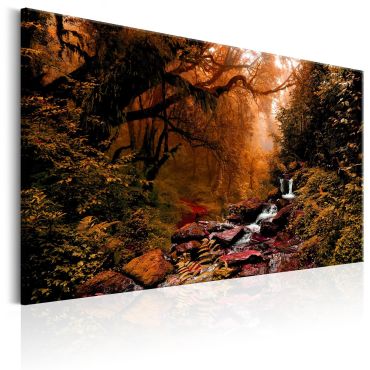 Canvas Print - Autumn Waterfall