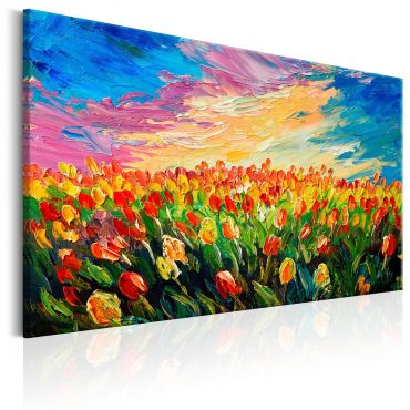 Canvas Print - Sea of Tulips