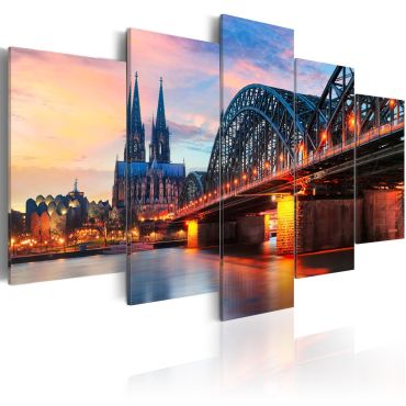 Canvas Print - Evening in Cologne