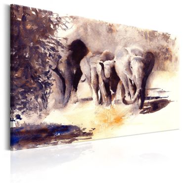 Πίνακας - Watercolour Elephants
