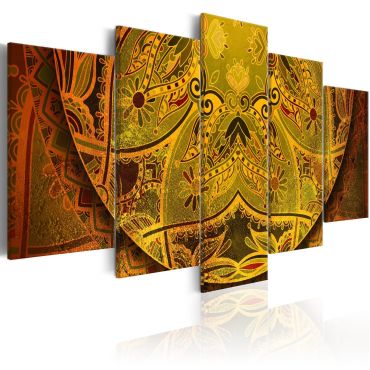 Canvas Print - Mandala: Golden Power