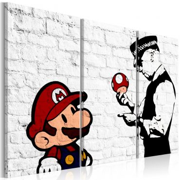 Πίνακας - Mario Bros (Banksy)