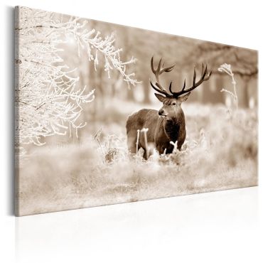 Canvas Print - Deer in Sepia