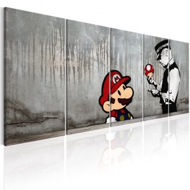 Canvas Print - Mario Bros on Concrete