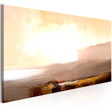 Canvas Print - Beginning of the End (1 Part) Beige Narrow