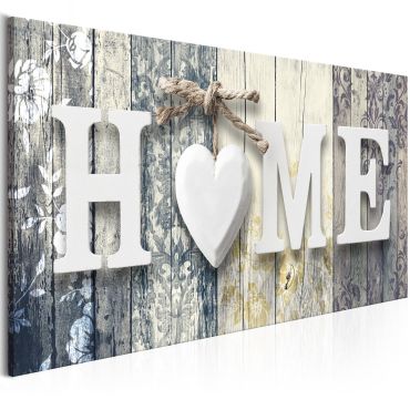 Canvas Print - Smell of Home (1 Part) Creamy Wide 100x45