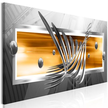 Canvas Print - Silver Wings (1 Part) Narrow Orange