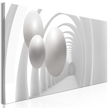 Canvas Print - White Tunnel (1 Part) Narrow