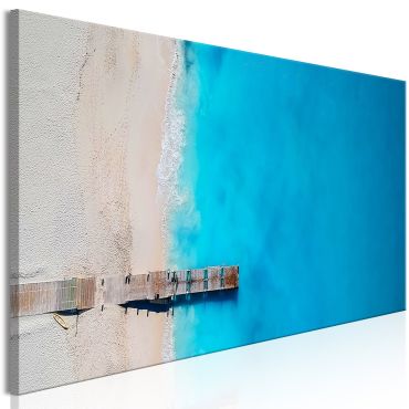 Πίνακας - Sea and Wooden Bridge (1 Part) Narrow Blue