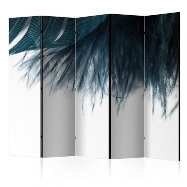 Room Divider - Dark Blue Feather II [Room Dividers] 225x172