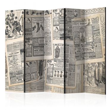 Room Divider - Vintage Newspapers II [Room Dividers] 225x172