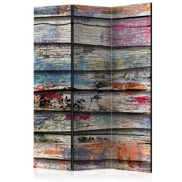 Room Divider - Colourful Wood [Room Dividers] 135x172