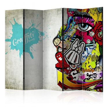 Διαχωριστικό με 5 τμήματα - Graffiti Beauty [Room Dividers] 225x172