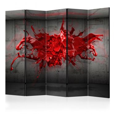 Διαχωριστικό με 5 τμήματα - Red Ink Blot II [Room Dividers] 225x172