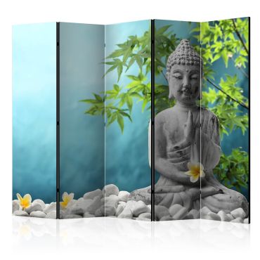 Διαχωριστικό με 5 τμήματα - Meditating Buddha II [Room Dividers] 225x172