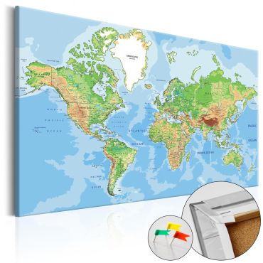 Πίνακας φελλού - World Geography [Cork Map]
