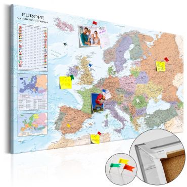 Πίνακας φελλού - World Maps: Europe [Cork Map]