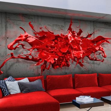 Wallpaper - Red Ink Blot