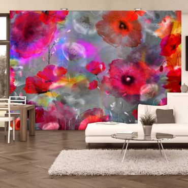 Wallpaper - Painted Poppies
