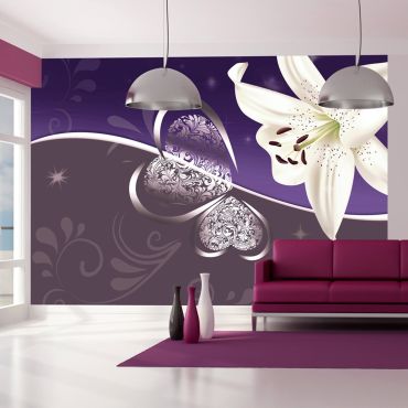 Wallpaper - Lily in shades of violet