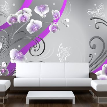Wallpaper - Purple orchids - variation