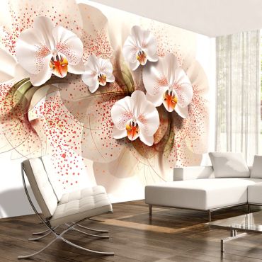 Wallpaper - Pale yellow orchids