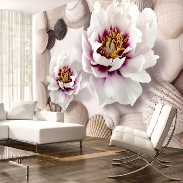 Wallpaper - Flowers and Shells