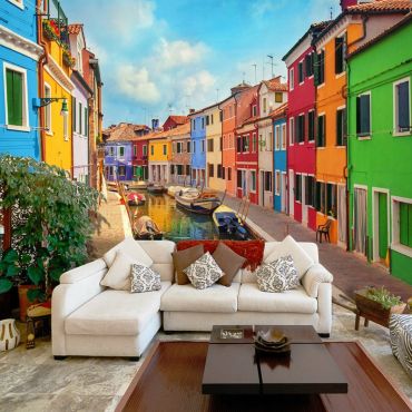 Φωτοταπετσαρία -  Colorful Canal in Burano