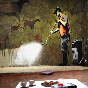 Wallpaper - Banksy - Cave Painting