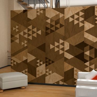 Φωτοταπετσαρία - Brown patchwork 50x1000
