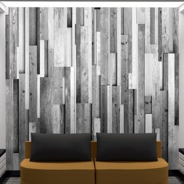 Φωτοταπετσαρία - Gray wood 50x1000