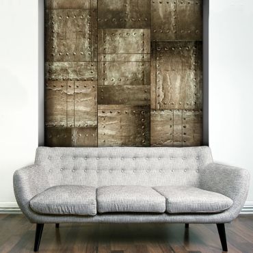 Wallpaper - Brass mosaic 50x1000