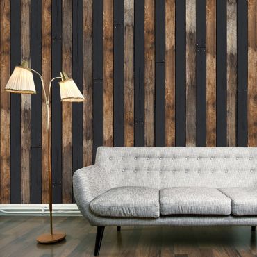 Wallpaper - Wooden duo 50x1000