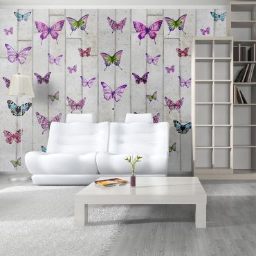 Wallpaper - Butterflies and Concrete 50x1000
