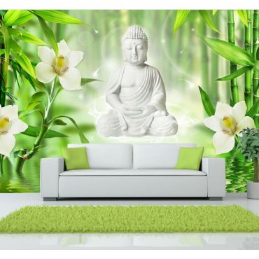 Self-adhesive photo wallpaper - Buddha and nature